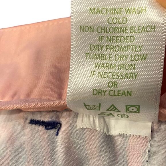 Lilly Pulitzer Sz 2 Blue Pink Coral & Fish Print Avenue Short Side Pockets Short - Picture 9 of 9